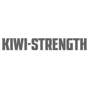 kiwi strength tee grey text Design