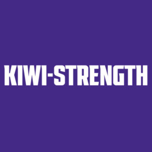 Kiwi-Strength White Text Tee Design