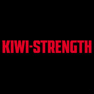 Kiwi Strength Red text Tee Design