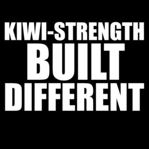 Kiwi strength White text Built Different Design