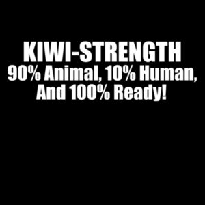 Kiwi strength White text 90% Animal Design