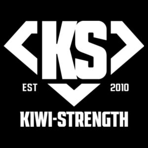 Kiwi Strength White KS Sleeveless Tee Design